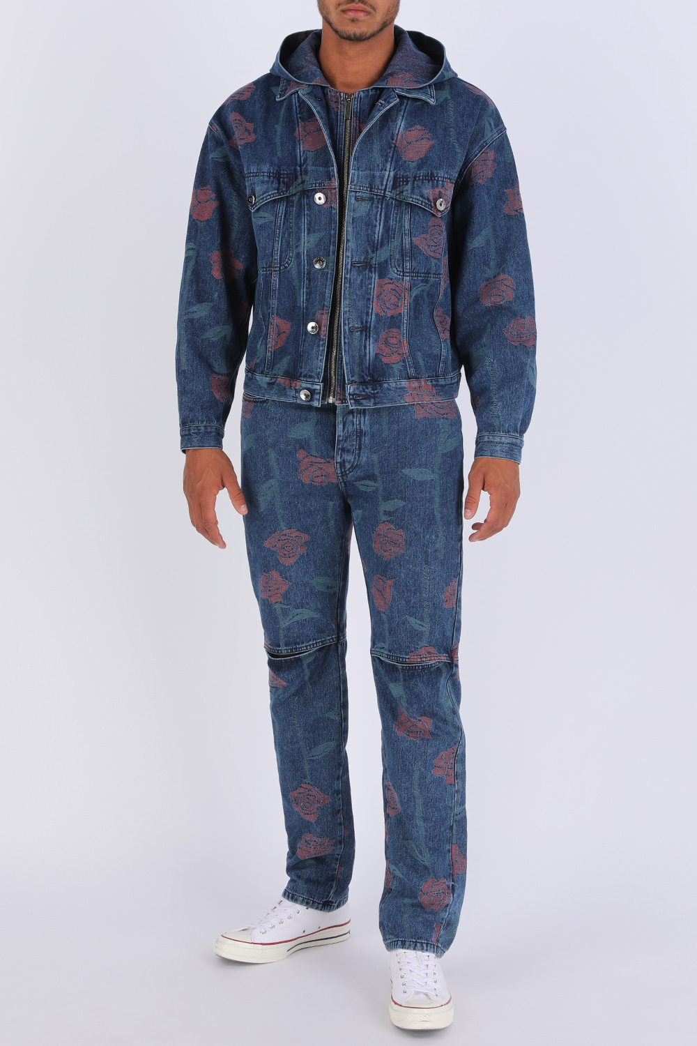 Print Jacket in Blue